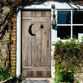 Aperturee - Aperturee Vintage Western Party Outhouse Barn Wood Door Cover